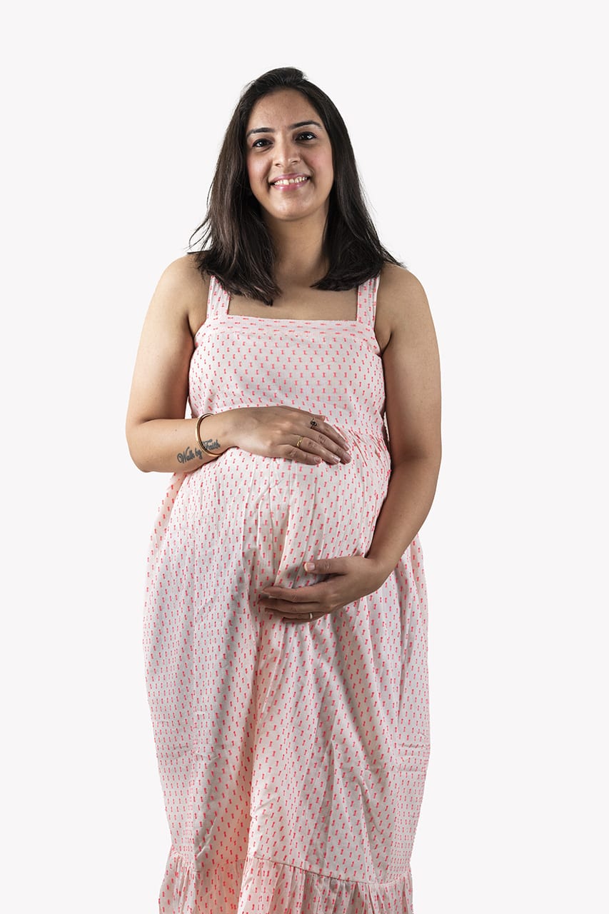 Floral Printed Maternity & Nursing Gown Dress at Rs 1609 | Maternity  Clothing | ID: 26131310588