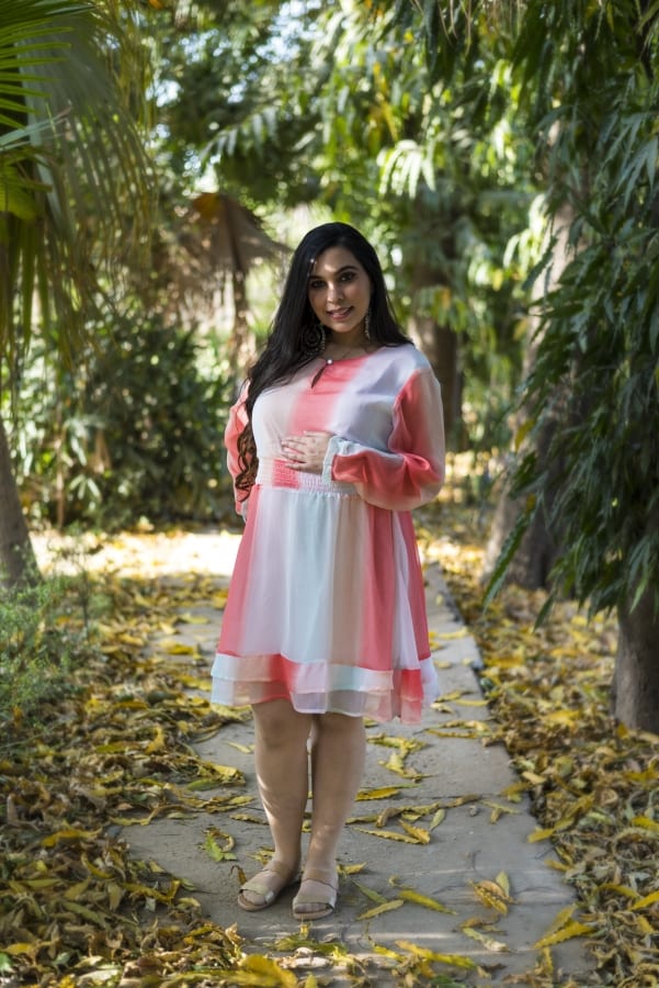 mamma's maternity Women Fit and Flare Pink Dress - Buy mamma's maternity  Women Fit and Flare Pink Dress Online at Best Prices in India | Flipkart.com