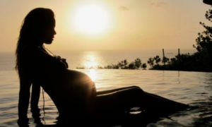 You can have a lot of fun at the beach while being pregnant. You can wear your maxi clothes during summer pregnancy.